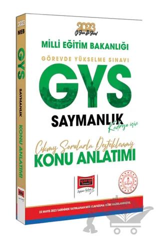 Yargı Yayınları 2023 MEB GYS Saymanlık Kadrosu İçin Çıkmış Sorularla Desteklenmiş Konu Anlatımı