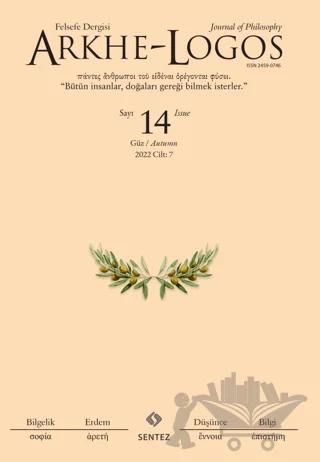 Arkhe - Logos Dergisi Sayı: 14 Güz 2022