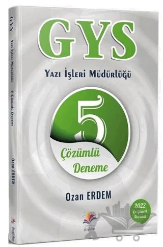 2022 GYS Yazı İşleri Müdürlüğü 5 Çözümlü Deneme
