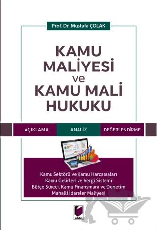 Kamu Maliyesi ve Kamu Mali Hukuku – Mustafa Çolak – Adalet Yayınevi kitap kapağı