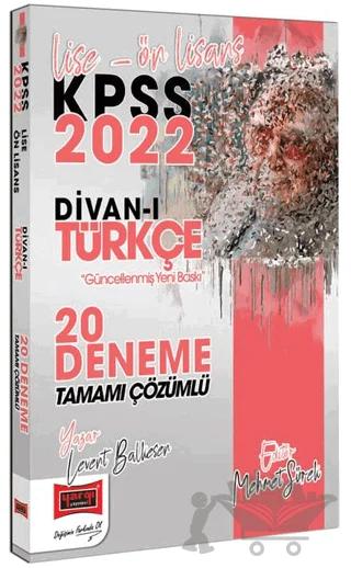 2022 KPSS Lise Ön Lisans Divanı Türkçe Tamamı Çözümlü 20 Deneme