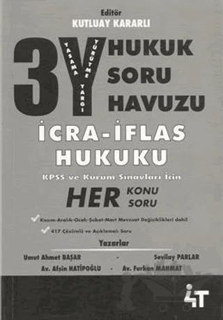 3Y Hukuk Soru Havuzu - İcra - İflas Hukuku