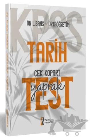 2024 KPSS Ortaöğretim Ön Lisans Tarih Çek Kopart Yaprak Test