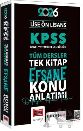 2026 KPSS Lise Ön Lisans GK-GY Tüm Dersler Tek Kitap Efsane Konu Anlatımı