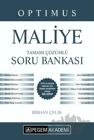 2019 Optimus Maliye Tamamı Çözümlü Soru Bankası