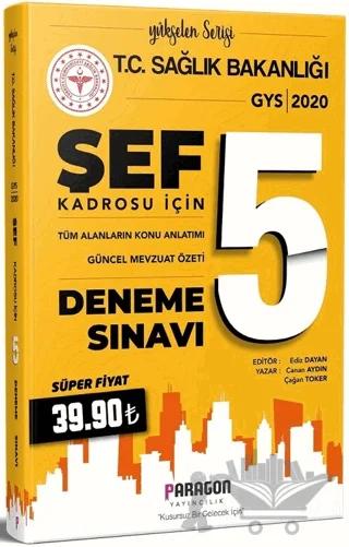 2020 GYS Sağlık Bakanlığı ŞEFLİK Konu ve Mevzuat Özetli 5 Deneme