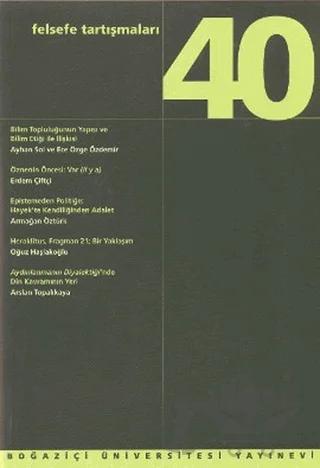 Felsefe Tartışmaları Sayı: 40