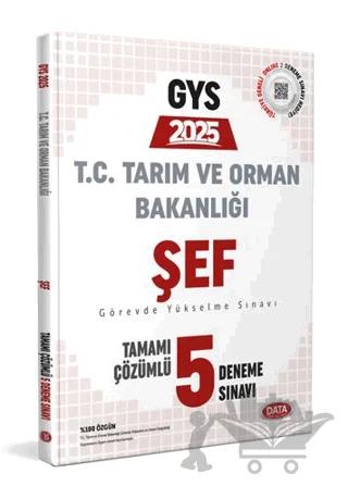 Tarım ve Orman Bakanlığı Şef GYS Tamamı Çözümlü 5 Deneme Sınavı