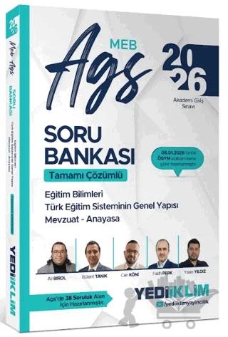 2026 MEB AGS Eğitim Bilimleri Türk Eğitim Sisteminin Genel Yapısı Mevzuat Anayasa Tamamı Çözümlü Soru Bankası