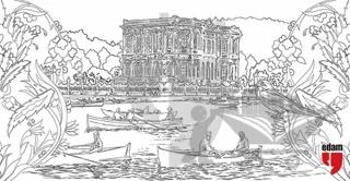 İstanbul Silüeti Tuval Boyama - Boyanabilir Kanvas Tablo