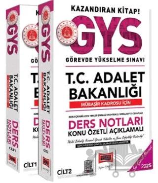 2025 T.C Adalet Bakanlığı Mübaşir Kadrosu İçin Ders Notları (2 Cilt)
