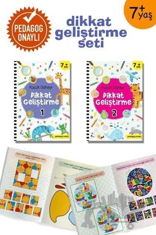 Küçük Dahiler Dikkat Geliştirme Seti (2 Kitap Takım) 7 + Yaş (Pedagog Onaylı)