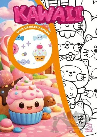 Kawaii Çıkartmalı Boyama Kitabı