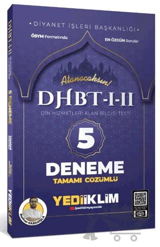 2024 DHBT- 1-2 Din Hizmetleri Alan Bilgisi Testi Tamamı Çözümlü 5 Deneme