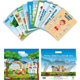 Neşeli Öğretici Eğitim Poster Seti (+3 Yaş - Büyük Boy) – Kolektif – Edulal Çocuk kitap kapağı