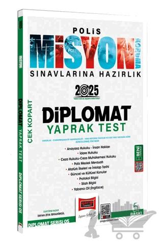 2025 Polis Misyon Sınavlarına Hazırlık Diplomat Serisi Diplomat Çek Kopart Yaprak Test