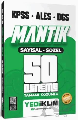 2025 KPSS - ALES - DGS Mantık Sayısal Sözel Tamamı Çözümlü 50 Deneme