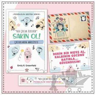 Çocuklar İçin Psikolojik Destek Serisi - Çocuklarda Anksiyete - Kartpostal ve Ayraç