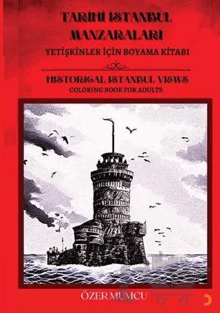 Tarihi İstanbul Manzaraları-Yetişkinler için Boyama Kitabı