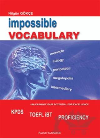 Impossible Vocabulary – Nilgün Gökçe – Palme Yayıncılık kitap kapağı