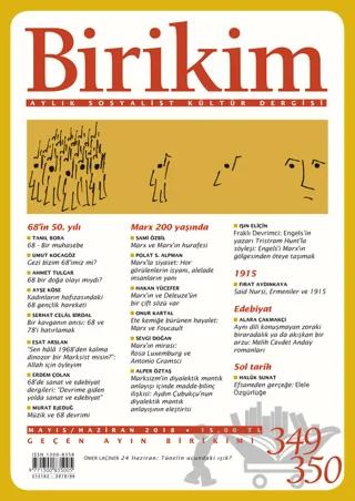 Birikim Aylık Sosyalist Kültür Dergisi Sayı: 349 - 350 Mayıs /Haziran 2018 – Birikim Yayınları kitap kapağı