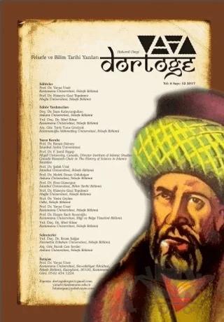 Dörtöğe Felsefe ve Bilim Tarihi Yazıları Hakemli Dergi Yıl: 6 Sayı: 12
