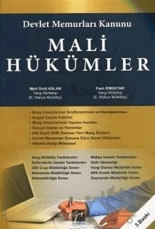Devlet Memurları Kanunu Mali Hükümler