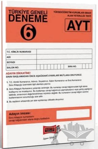 AYT Türkiye Geneli Deneme Sınavı - 6