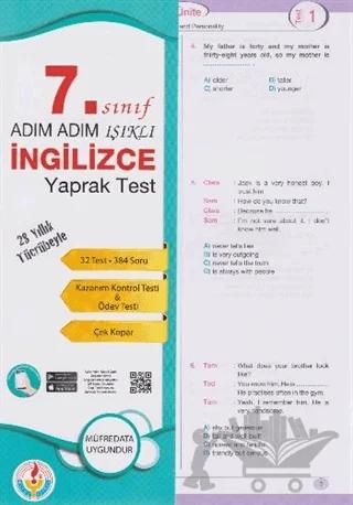 Adım Adım 7. Sınıf İngilizce Yaprak Test
