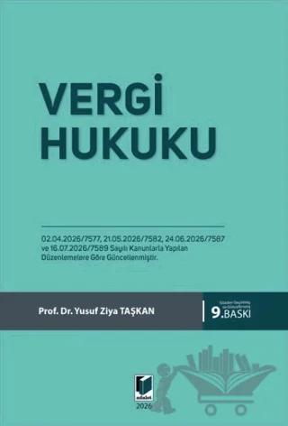 Vergi Hukuku – Yusuf Ziya Taşkan – Adalet Yayınevi kitap kapağı