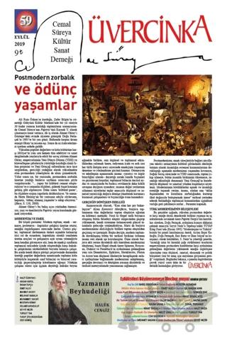 Üvercinka Dergisi Sayı: 59 Eylül 2019