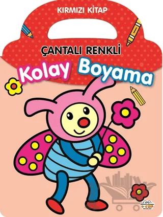 Çantalı Renkli Kolay Boyama- Kırmızı Kitap