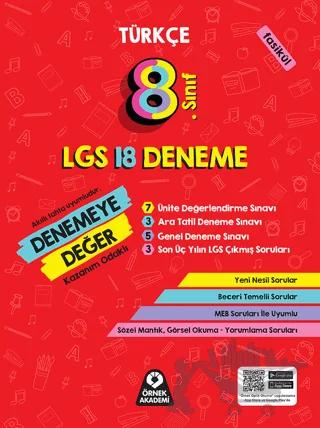8. Sınıf Denemeye Değer Türkçe LGS 18 Deneme