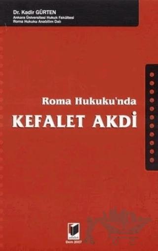 Roma Hukuku’nda Kefalet Akdi
