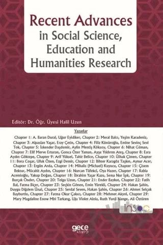 Recent Advances in Social Science, Education and Humanities Research