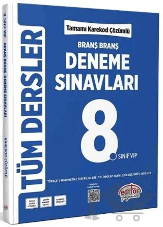 8. Sınıf Tüm Dersler Ünite Ünite Deneme Sınavları Çözümlü