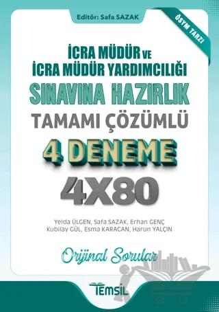 İcra Müdür Ve İcra Müdür Yardımcılığı Sınavına Hazırlık Tamamı Çözümlü 4 Deneme