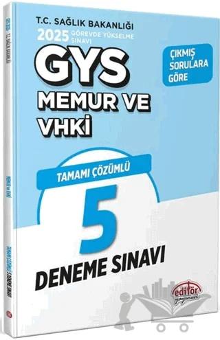 T.C Sağlık Bakanlığı Memur VHKİ Tamamı Çözümlü 5 Deneme Sınavı