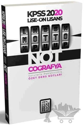 2020 Lise Önlisans Coğrafya MOTTO Ders Notları