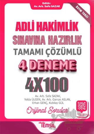 Adli Hakimlik Sınavına Hazırlık Tamamı Karekod Çözümlü 4 Deneme
