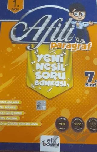 Afili Paragraf 7. Sınıf Yeni Nesil Soru Bankası