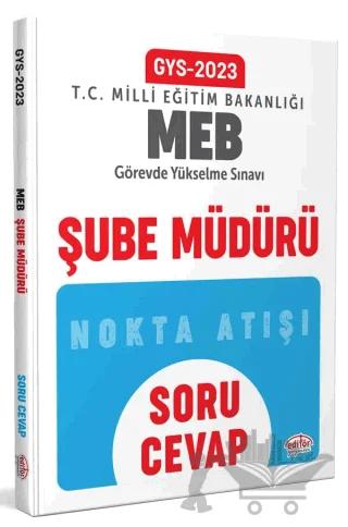 Milli Eğitim Bakanlığı Şube Müdürü GYS Soru - Cevap