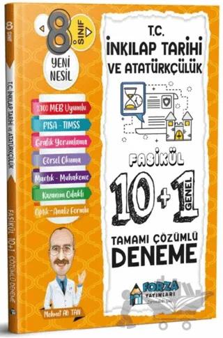 8. Sınıf LGS T.C. İnkılap Tarihi ve Atatürkçülük Tamamı Çözümlü Fasikül 10 Branş 1 Genel Deneme