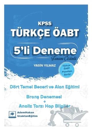 ÖABT Türkçe Dört Temel Beceri ve Alan Eğitimi 5 Deneme Çözümlü