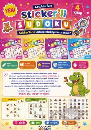 Çocuklar İçin Sticker’li Sudoku - 4 Kitap