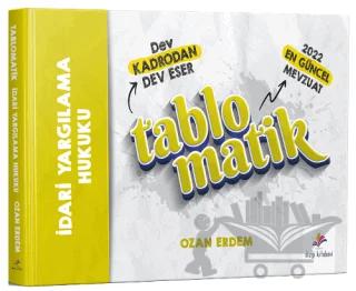 2022 Tablomatik İdari Yargılama Hukuku Konu Anlatımı