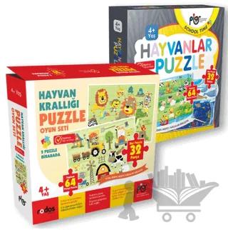 Hayvanlar Puzzle Seti – Kolektif – Piar Kids kitap kapağı