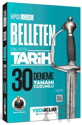KPSS Lisans Genel Kültür Belleten Tarih Tamamı Çözümlü 30 Deneme