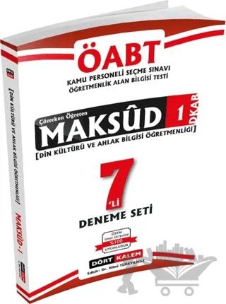 MAKSUD 1 - ÖABT Din Kültürü ve Ahlak Bilgisi Öğretmenliği Çözerken Öğreten 7'li Deneme Seti