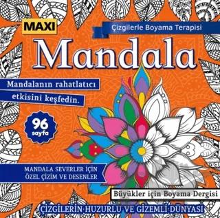 Maxi Mandala Çizgilerle Boyama Terapisi 15